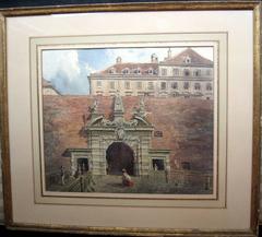 Vienna - CIRCLE OF RUDOLPH VON ALT - Watercolor, Austrian