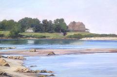 Low Tide on Fishers Island, Oil on Panel, Signed Buchanan, American Contemporary