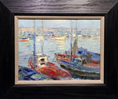 California Harbor - Oil on Board - Irish