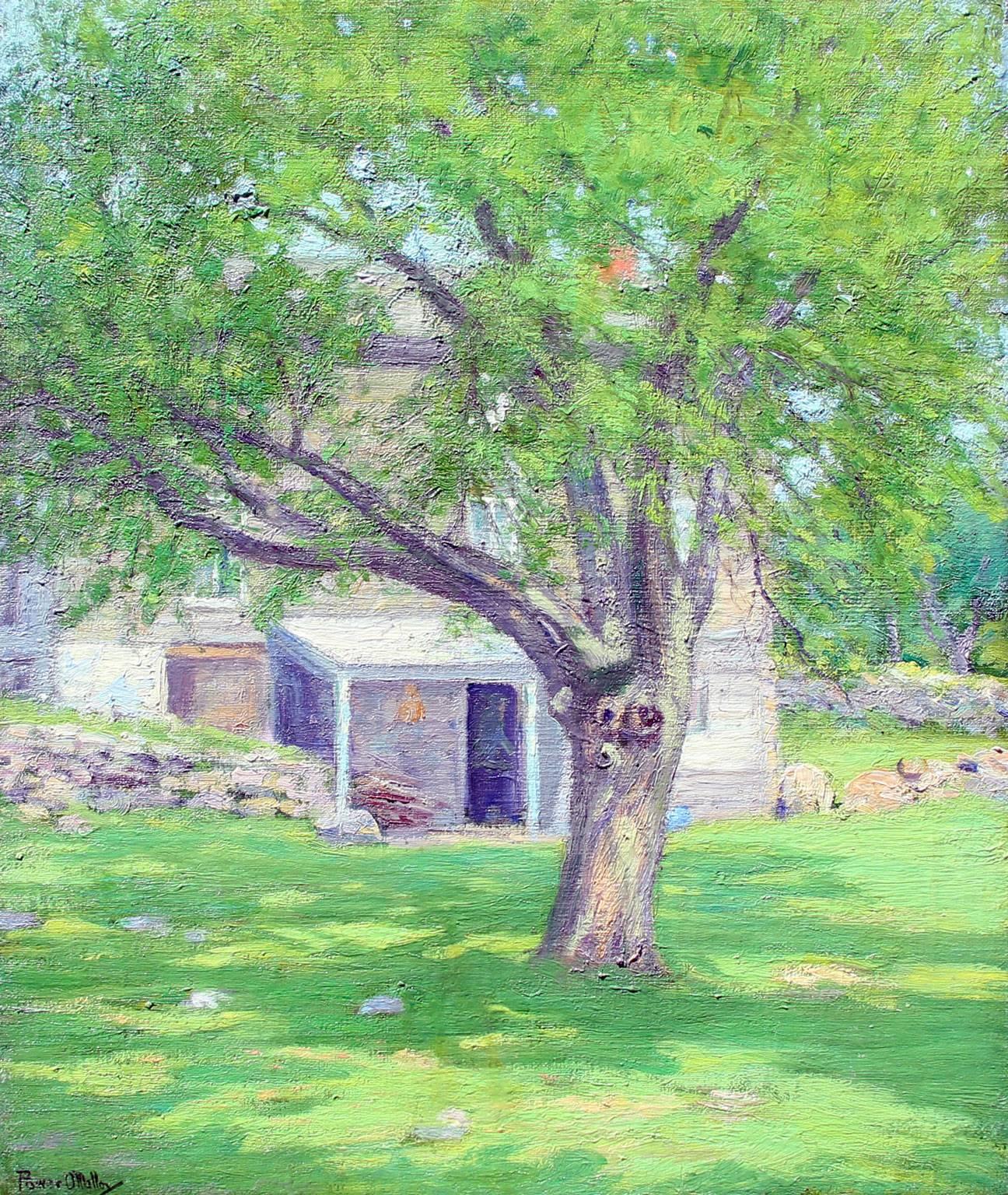 Michael Augustin Power O'Malley Landscape Painting - Western Homestead, Oil on Canvas, Irish, Impressionist