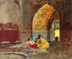 Antique Interior of La Torre des Infantas, The Alhambra, Edwin Lord Weeks, 1880