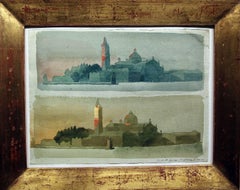 Isola di San Giorgio, Venice, Watercolor and Gouache on Paper, Safet Zec