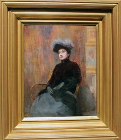 Portrait of a Lady, Oil on Panel, John Henry Vanderpoel, American