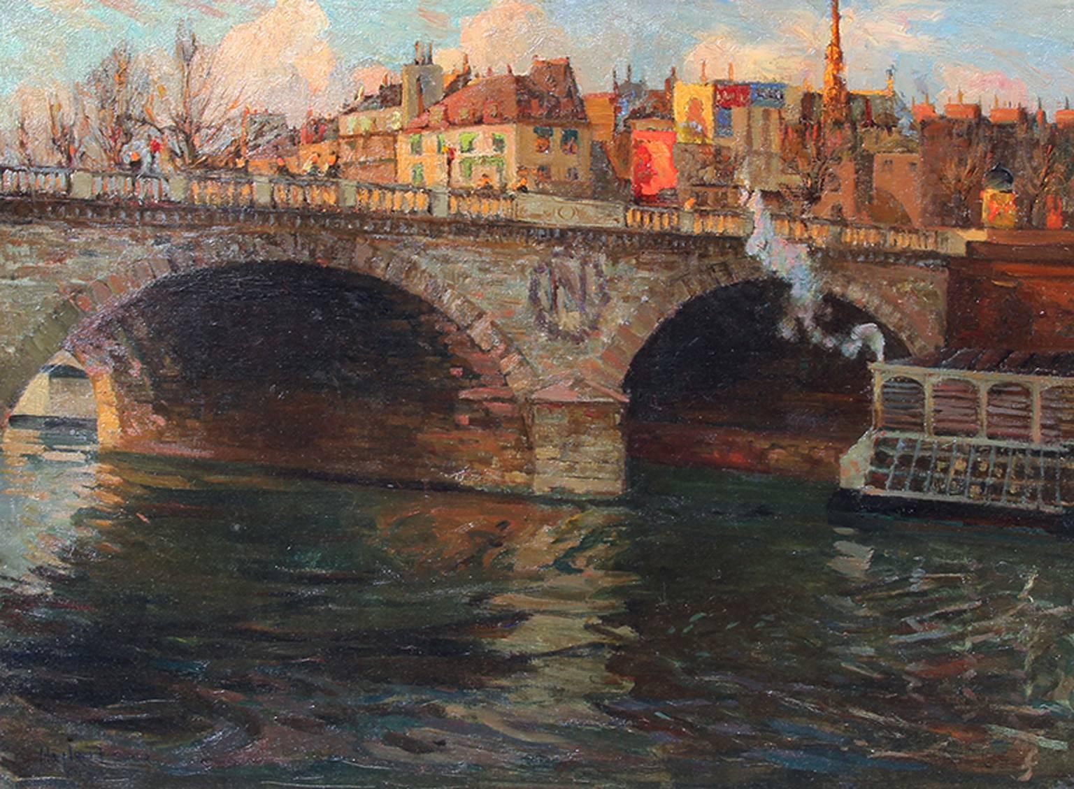 RICHARD HAYLEY LEVER
American, 1876–1958

Pont Saint-Michel, Paris

Signed and dated HAYLEY LEVER/ PARIS '04
Oil on canvas
24 x 32 inches (61 x 81.3 cm)
Framed: 33 x 40 inches (84 x 101.5 cm)
 
Exhibited
New York, Spanierman Gallery, Hayley Lever