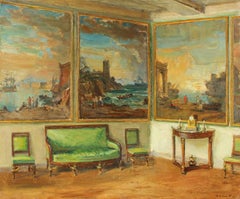 Panneaux Décoratifs, Oil on Canvas, Walter Gay, American