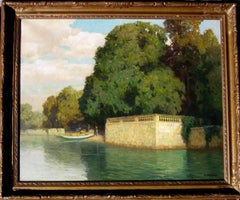 Sommer am Bodensee, Oil on Canvas, Hermann Gohler, German
