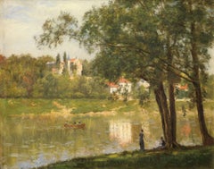 L’Île de la Grande Jatte - Attributed to Stanislas Lépine - French