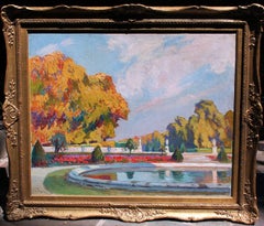 Parc Saint Cloud, Paris - Oil on Canvas - French