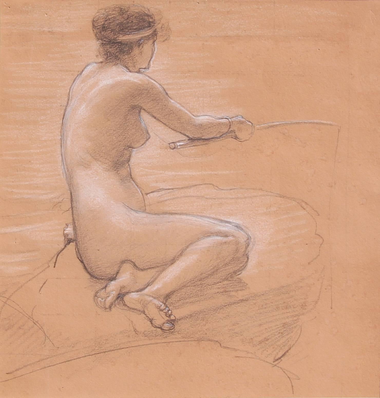 Edward John Poynter Nude - Study for "A Nymph of the Stream"