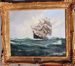 The "Carrie Reed" under Full Sail, Oil on Canvas, British Maritime