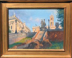 Campidoglio, Rome, Oil on Canvas, British