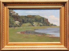 A Summer Landscape, Oil on Canvas, Danish