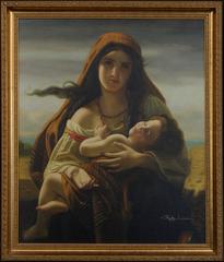 19th Century Oil Painting by Charles Louise Gratia