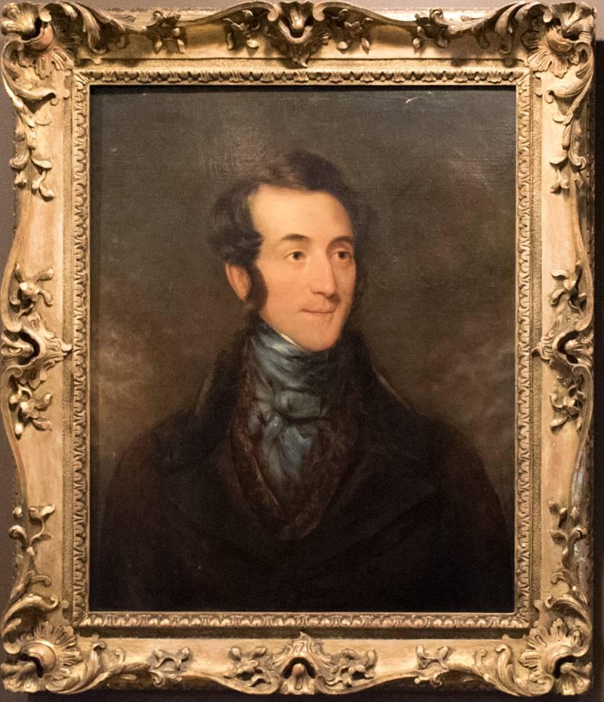 Unknown Portrait Painting - 19th Century Portrait of Anthony Ashley-Cooper, 7th Earl of Shaftesbury