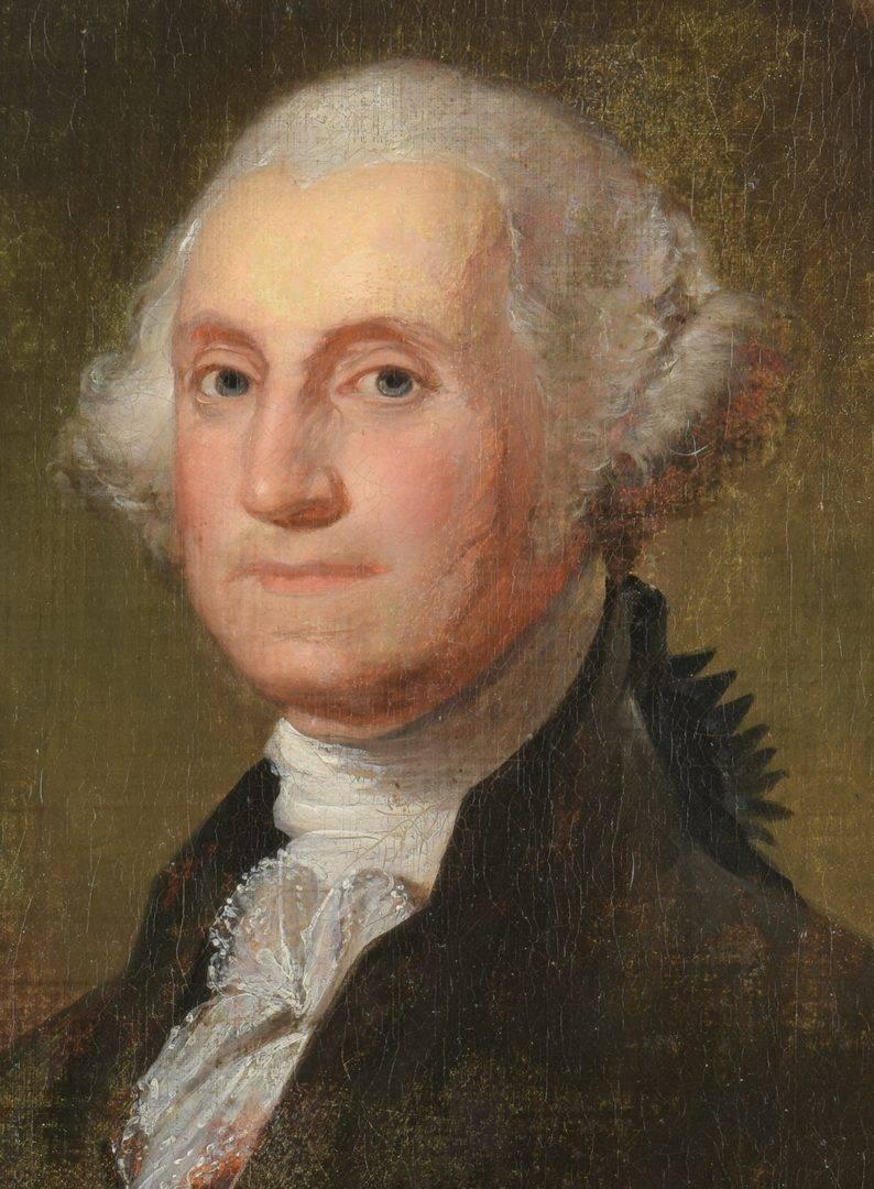 Portrait of George Washington - Painting by Manuel de Franca