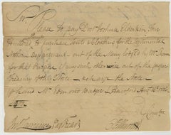 Revolutionary War Document Signed by Oliver Ellsworth 