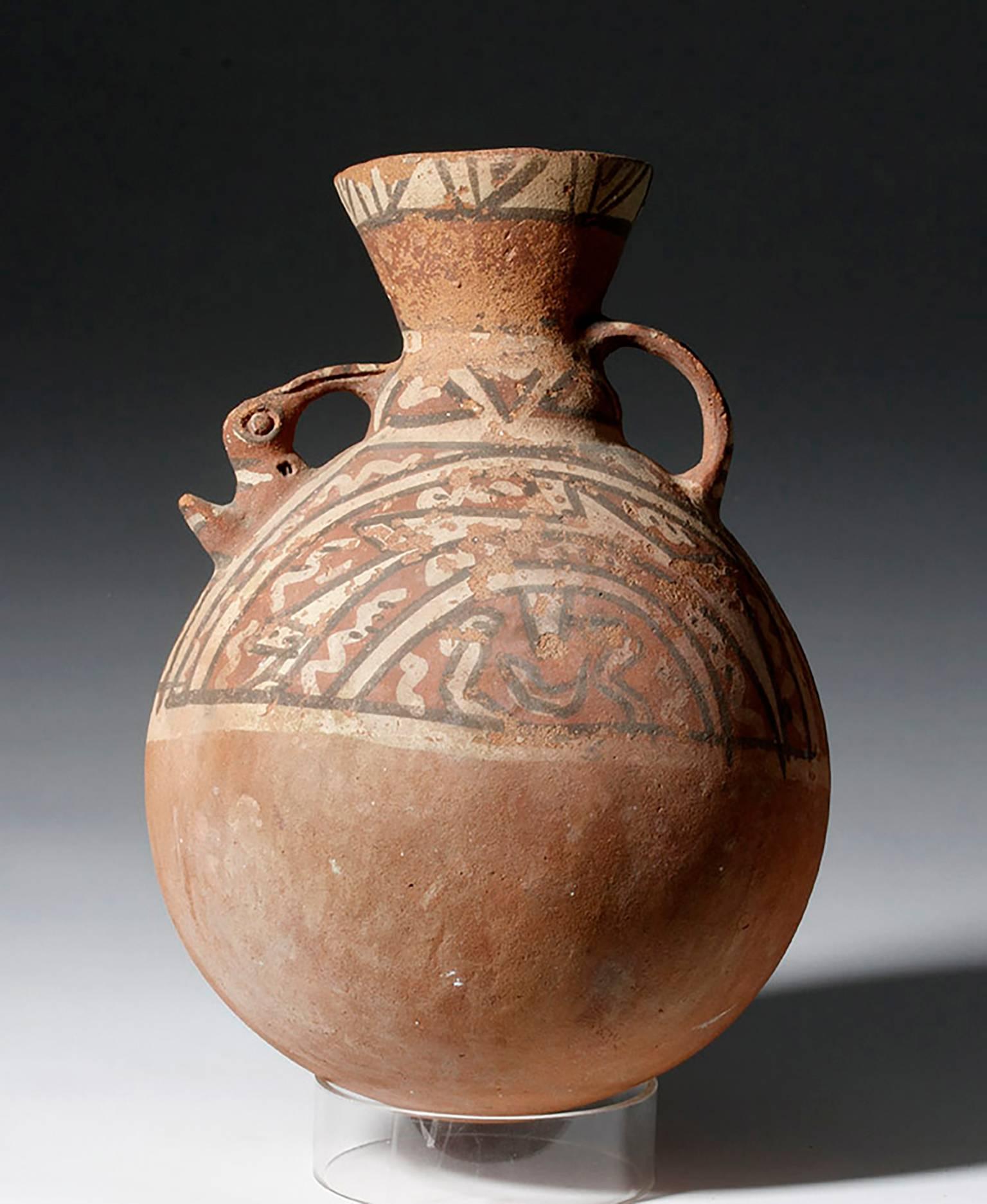 Pre-Columbian Chancay Polychrome Pottery - Art by Unknown