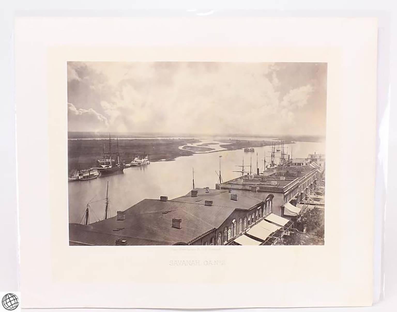 George N. Barnard Black and White Photograph - Savannah, Ga. No. 2 – Photographic Views Of Sherman’s Campaign