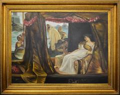 Oil Painting After Sir Lawrence Alma-Tadema Entitled “Anthony and Cleopatra"