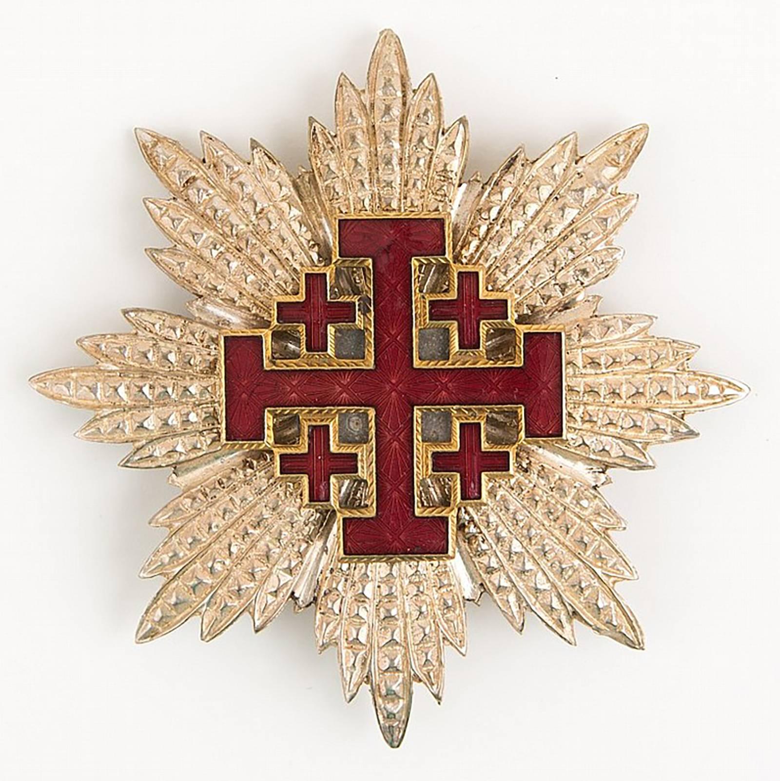 Rare Order of the Holy Sepulcher of Jerusalem Knight Grand Cross Badge - Mixed Media Art by Unknown