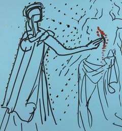 Signierte Original-Salvador-Dali-Lithographie von „Thomas“ aus den Zwölf Aposteln