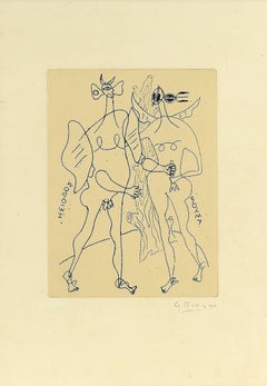 Georges Braque Signed Etching Entitled “Hesiode Theogonie”