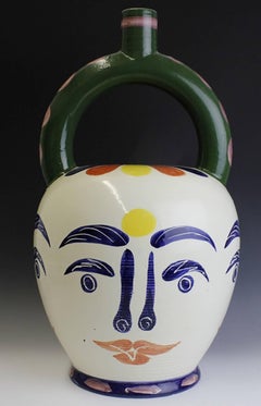 Vintage After Pablo Picasso Padilla Pottery Large Faces Vase
