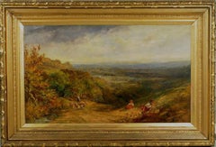 Large 19th Century Antique Landscape Oil Painting by William McTaggart