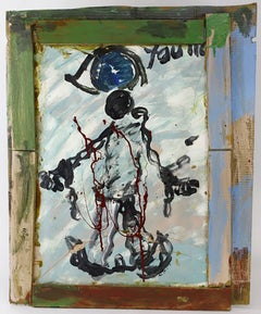 Painting by Famed Outsider Artist Purvis Young Entitled “Breaking the Chains"