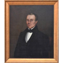 Attributed to Ammi Phillips, Folk Art Portrait of a Gentleman, 19th Century