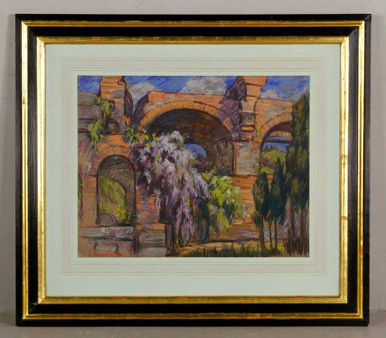 Unknown Pastel Mixed Media L. Douglass For Sale at 1stDibs pastel