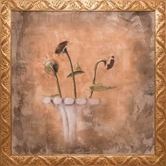Large Still Life Floral Oil Painting by Vicki Wilber