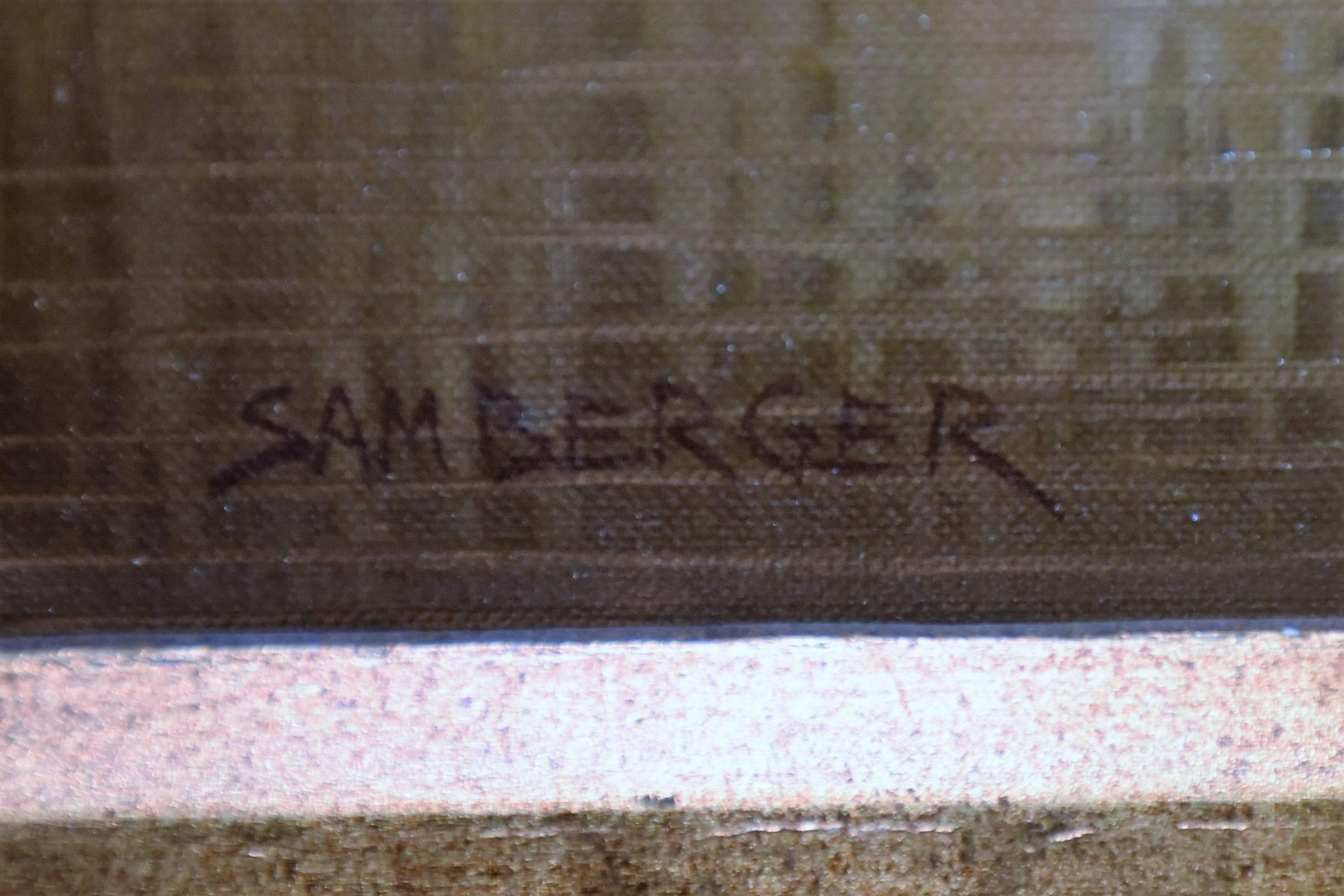 Original-Ölgemälde von Peter Samberger Öl auf Leinwand Das Gemälde zeigt eine Stadtansicht von Heidelberg:: Deutschland Signiert unten links vom Künstler Peter Samberger Das Bild zeigt eine wunderschöne Stadt in der Nähe des Meeres:: die während der