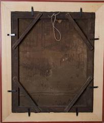 18th Century Rococo French Oil Painting Entitled “Couples in the Garden”