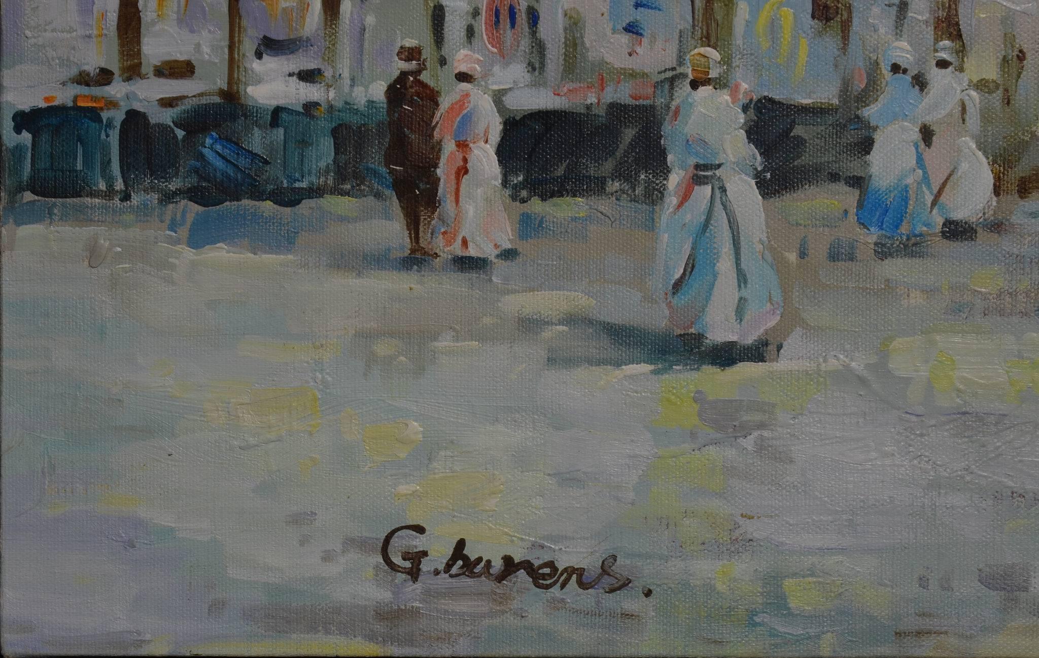 Signed G. Barens Oil on Canvas - Painting by Unknown