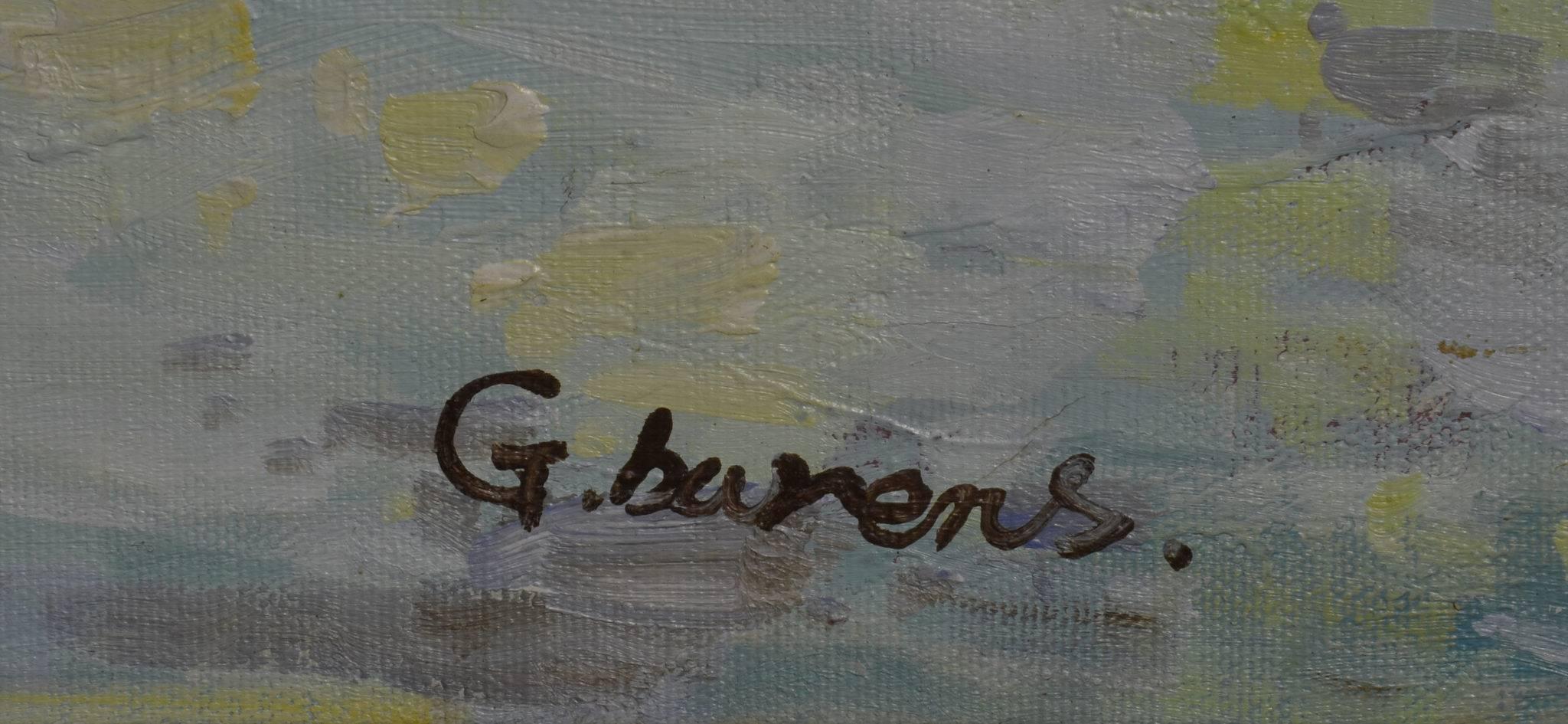 Signed G. Barens Oil on Canvas - Impressionist Painting by Unknown