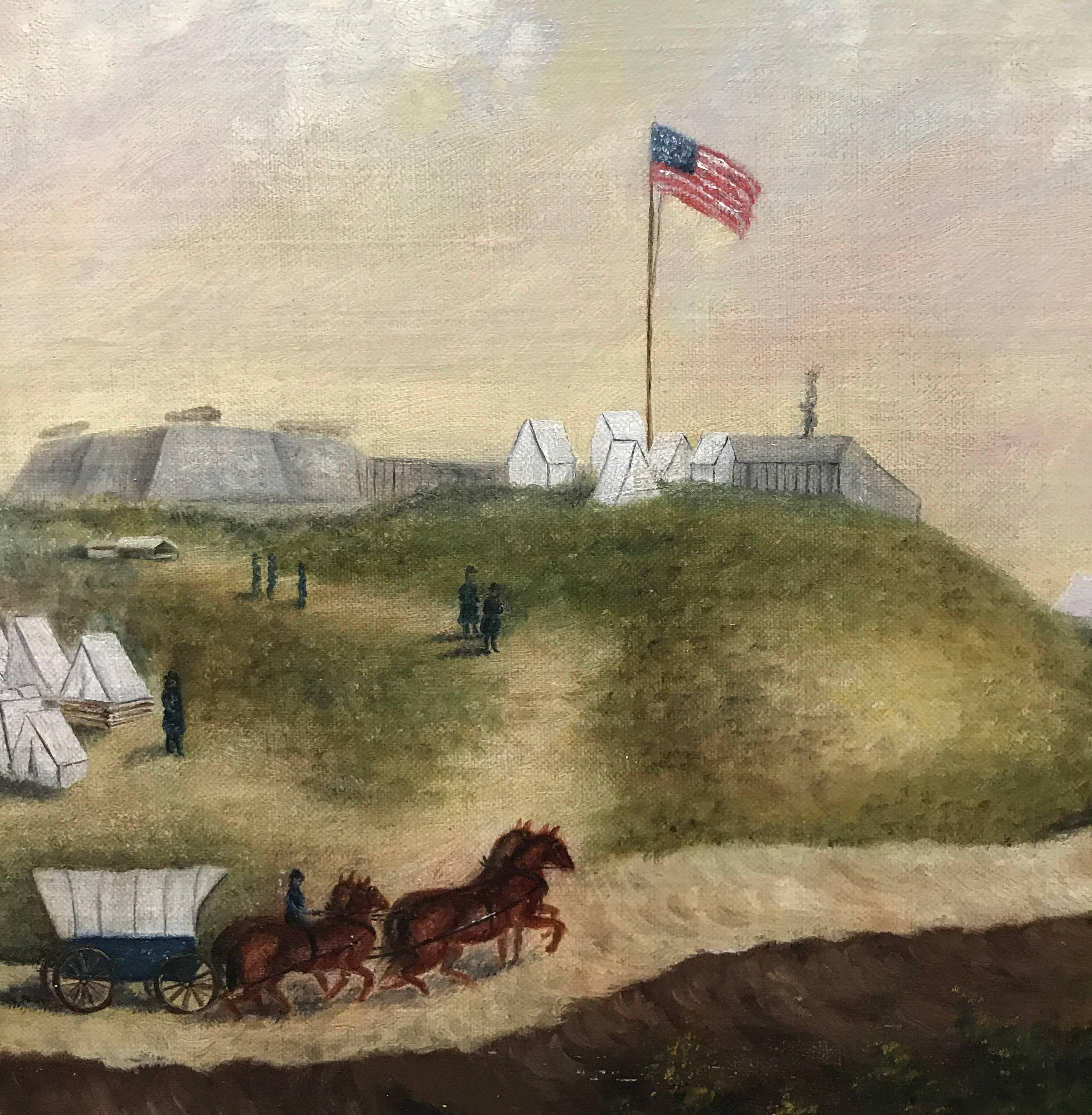civil war oil paintings