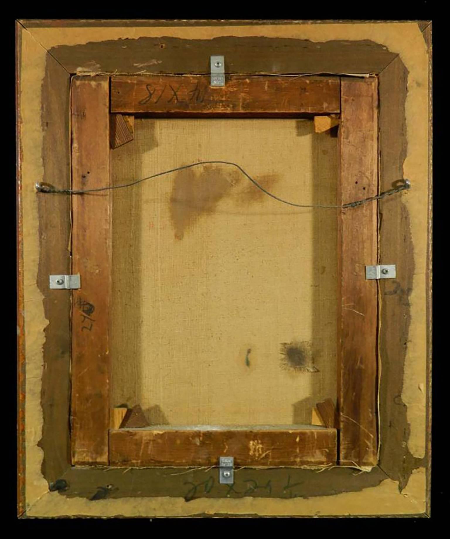 Peinture à l'huile marine ancienne de Frederick Leo Hunter 2