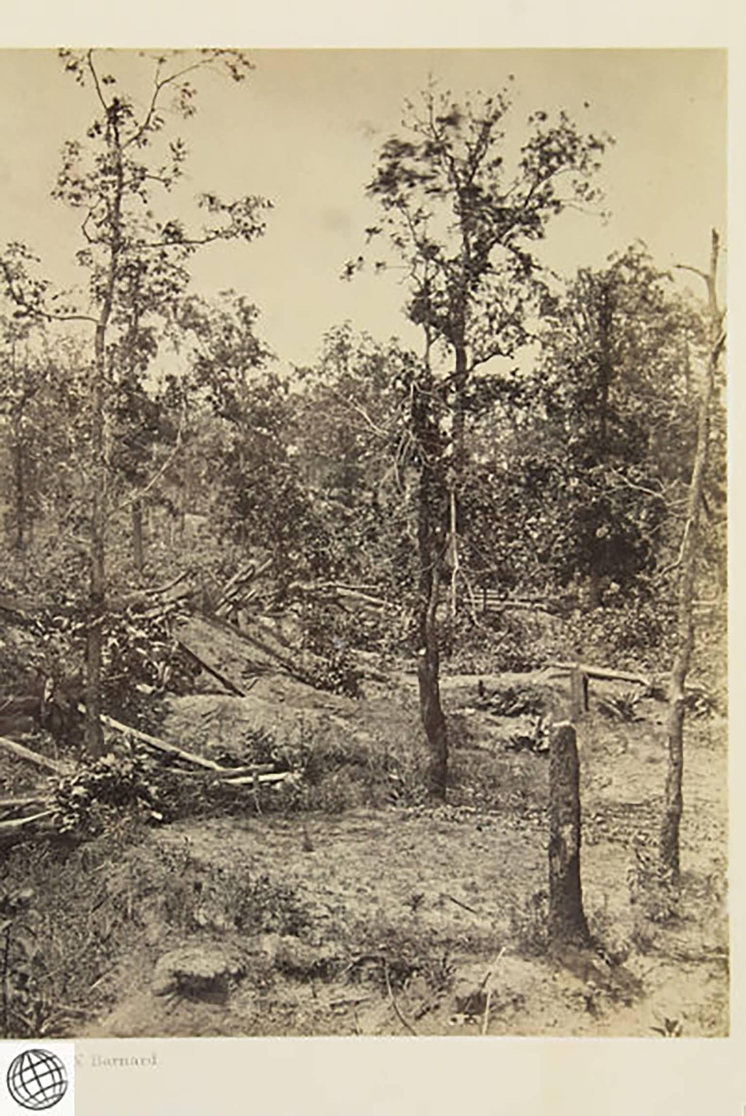 Civil War Albumen Photograph – Rebel Works in Front of Atlanta, No. 3  1