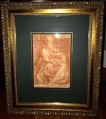Drawing Giuseppe Cesari Il Cavalier D’arpino Entitled Moses