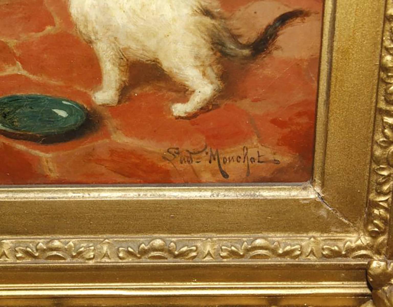 Antique Oil Painting by French Artist Louis Hippolyte Mouchot 5