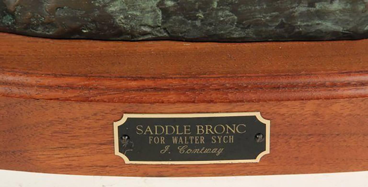 A Large Jay Contway Original Sculpture “Saddle Bronc” 3