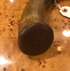 Antique Powder Horn Complete with End Cap & Stopper – 18th Century