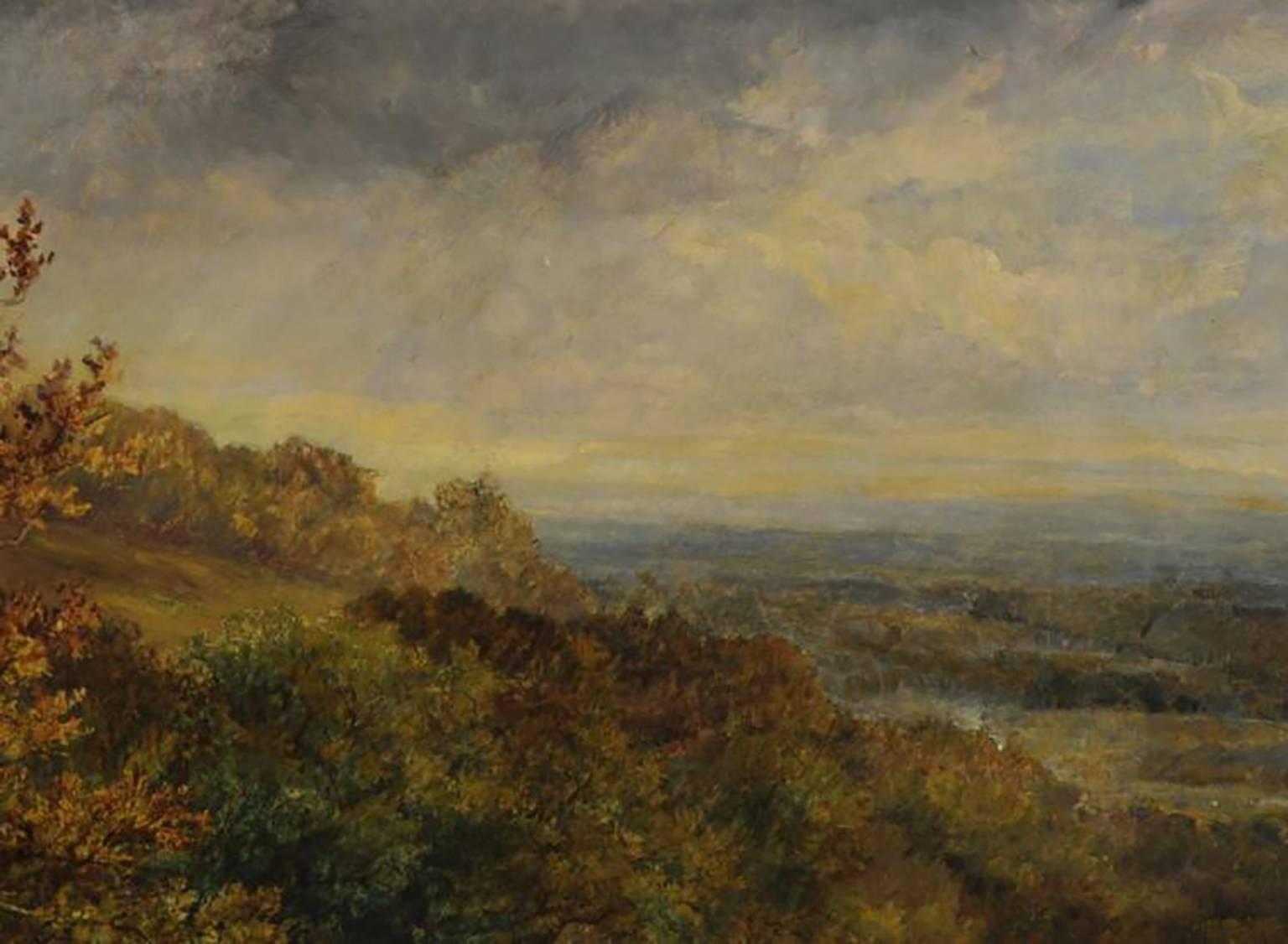 Large 19th Century Antique Landscape Oil Painting by William McTaggart 1