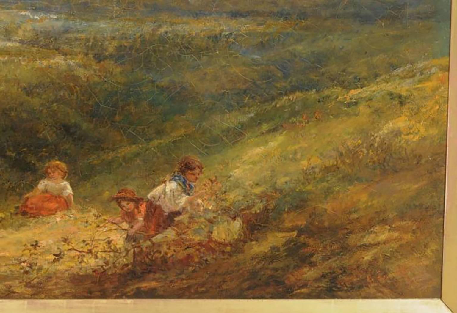 Large 19th Century Antique Landscape Oil Painting by William McTaggart 2