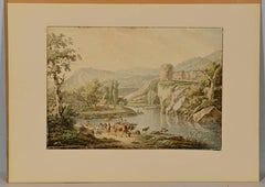 18th Century Henrious Josephus Antonissen Watercolor