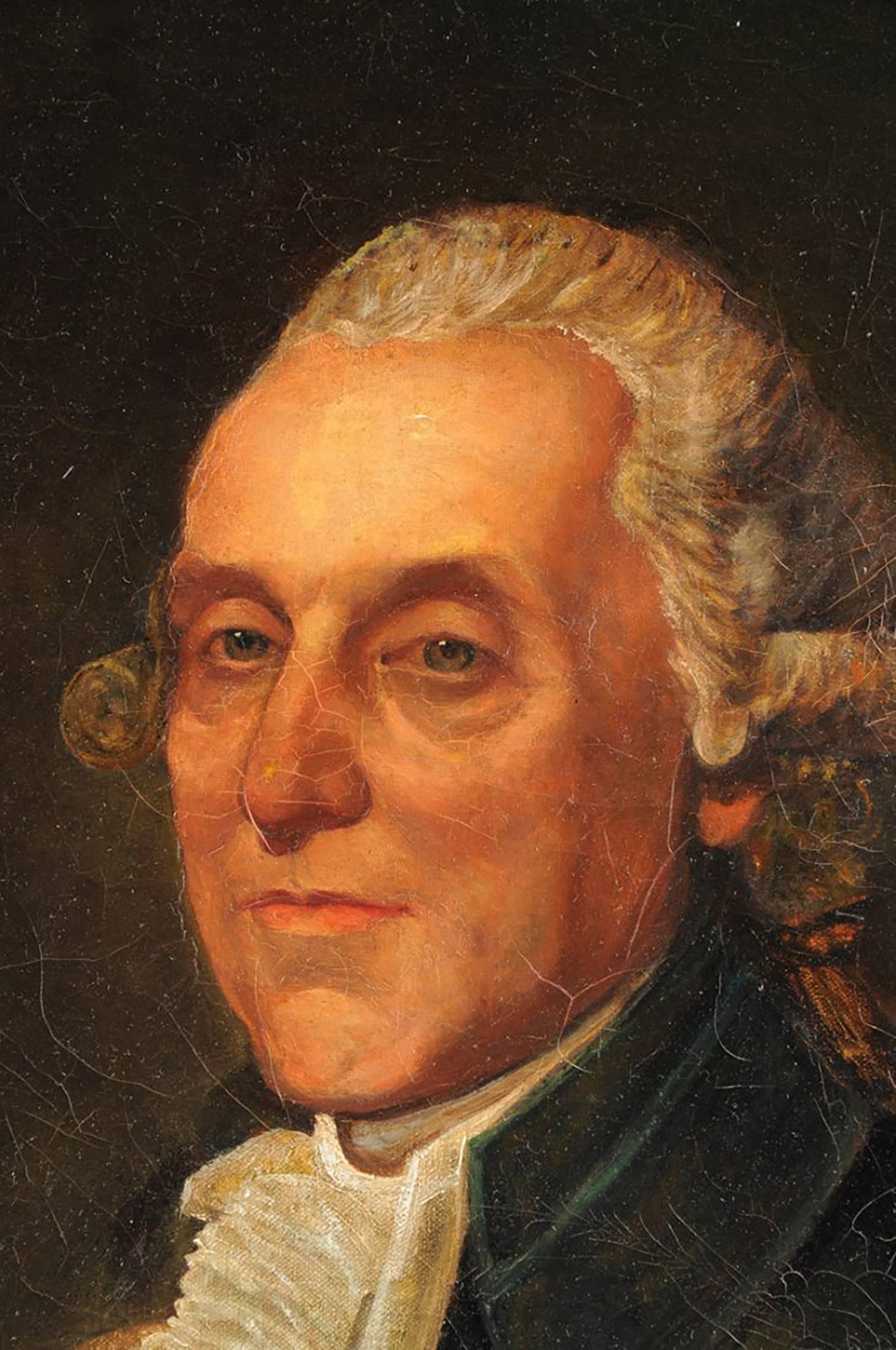 Thomas Beach (Attr) 18th Century Portrait Oil Painting, British School 2
