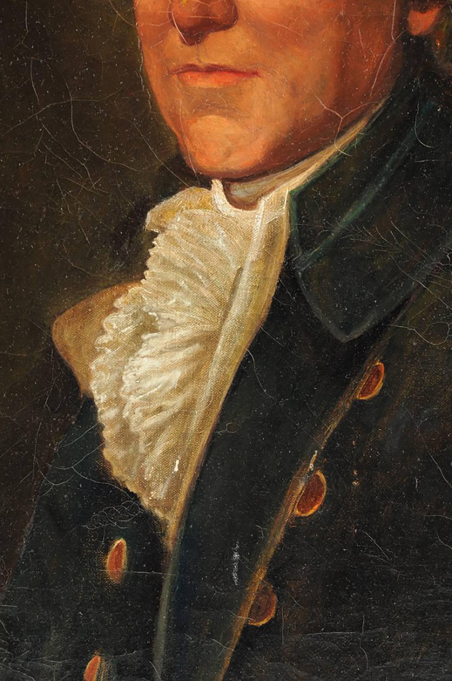 Thomas Beach (Attr) 18th Century Portrait Oil Painting, British School 3