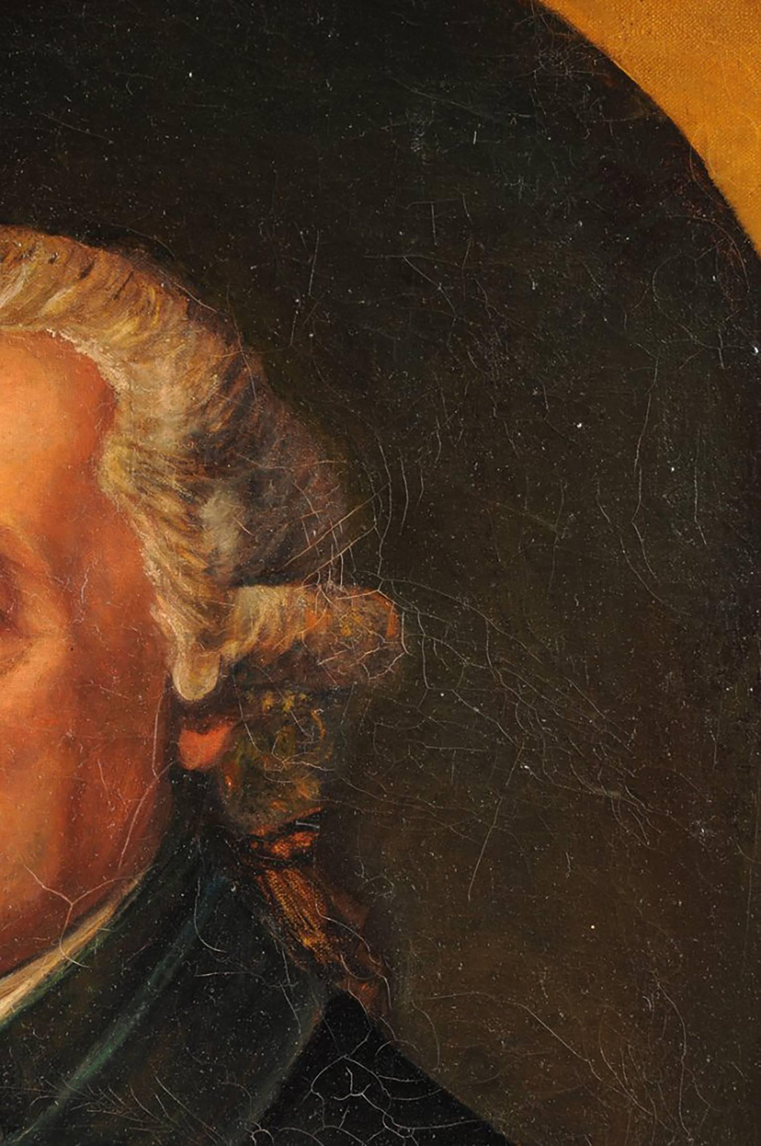 Thomas Beach (Attr) 18th Century Portrait Oil Painting, British School 5