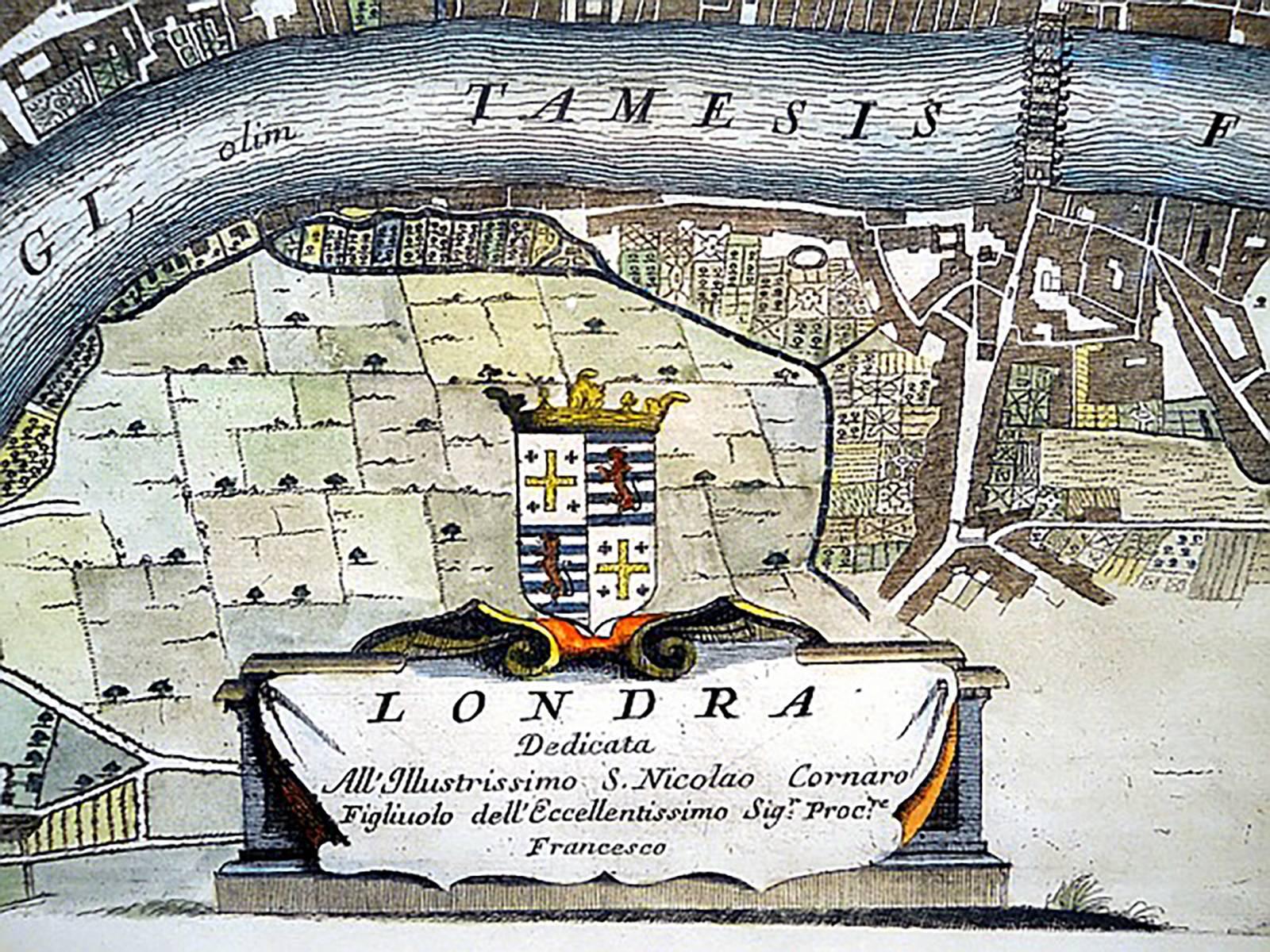 17th century london map